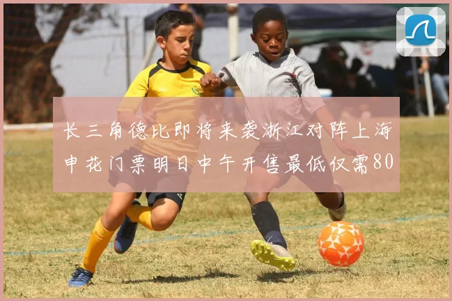长三角德比即将来袭浙江对阵上海申花门票明日中午开售最低仅需80元